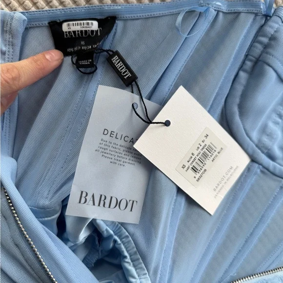 New! BARDOT Cinderella Hart corset mini dress - Picture 9 of 11